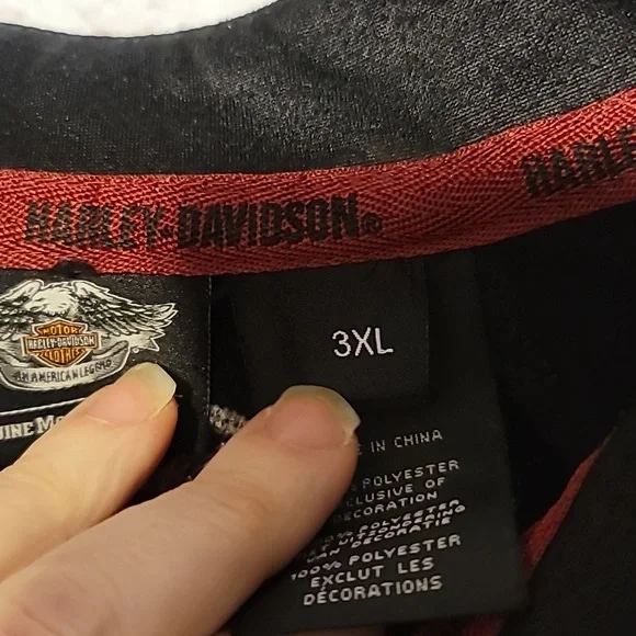 3 xl harley davidson pullover jacket men's